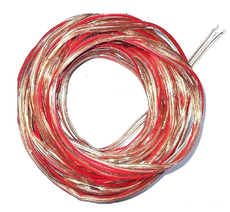 Wizzo 25 Meters 1476 Transparent Speaker Wire DC Copper Flexible Wire Multipurpose Use DIY Electronics Works Science Projects - Image 1