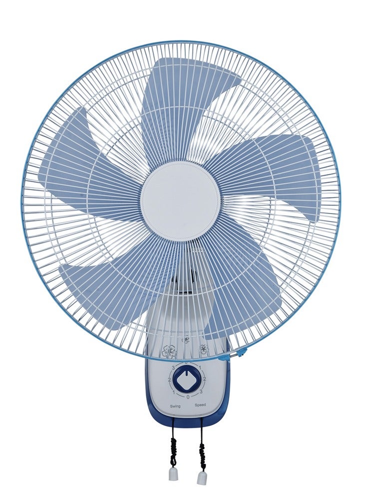 Stargold 16 Inch Electric Wall Mounted Fan 55W 3 Speeds Rotary Switcher 5 Blade Speed Controller Ideal for Office Bedroom Study Room Living Room 