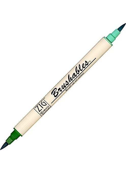 Zig Brush Tip Felt Pen Ms-7700/040 Pure Green 