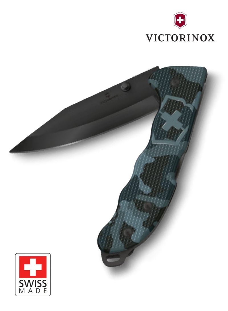 Victorinox Evoke BSH Alox 0.9425.DS222 | Premium Folding Pocket Knife | Navy Camouflage Alox Aluminum Handle - Image 1