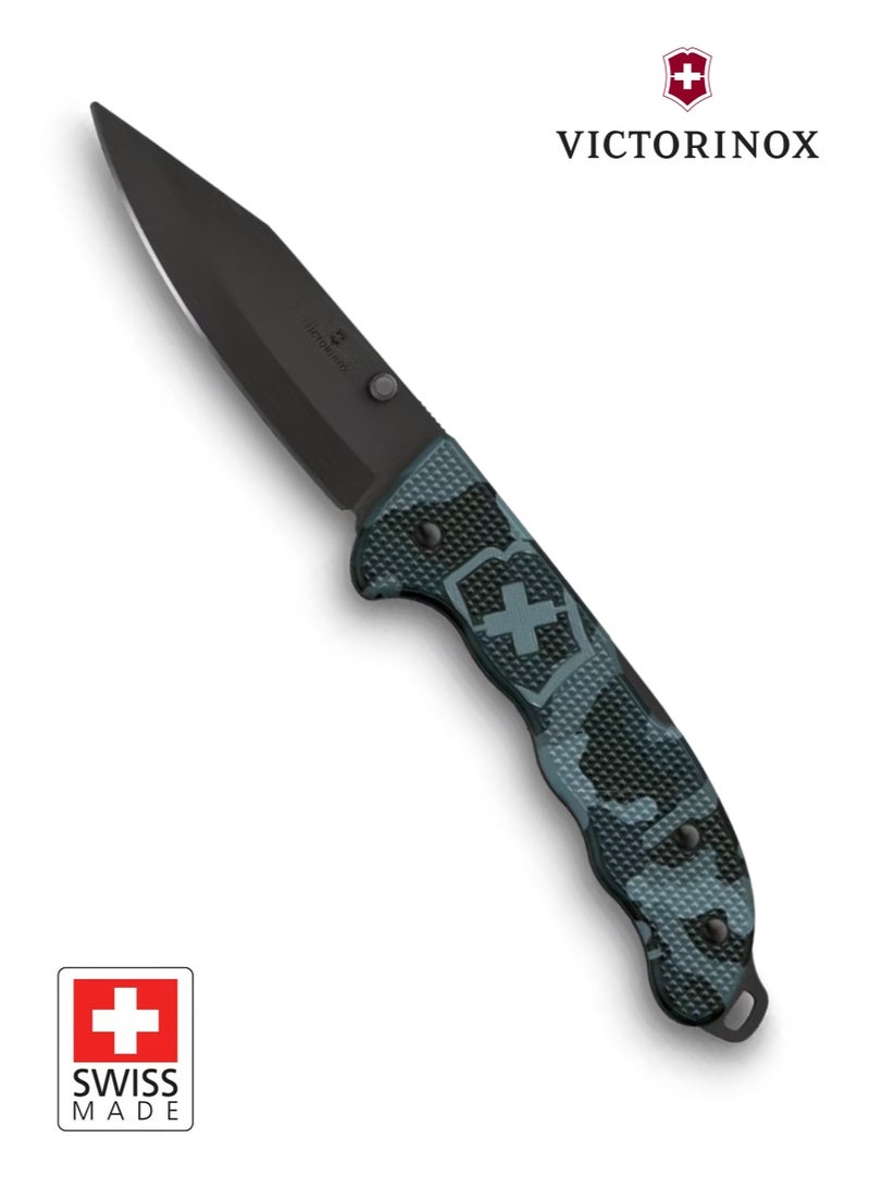 Victorinox Evoke BSH Alox 0.9425.DS222 | Premium Folding Pocket Knife | Navy Camouflage Alox Aluminum Handle - Image 2