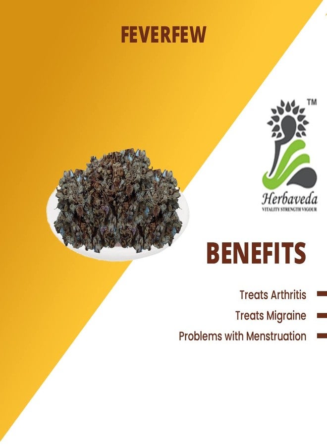 LEANBEING Herbaveda- Feverfew herb 50g | for joint support | fever few flower | feverfew flower - Image 2