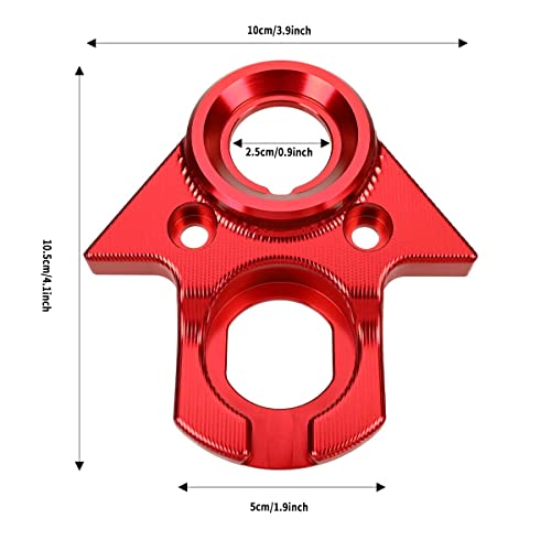 BILLFARO Motorcycle Ignition Key Switch Cover,Dirt Bike Aluminum Key Version Ignition Lock Cylinder Cover Mount Plate for Sur Ron Light Bee X/S for Segway X160/X260 (Red) - Image 2