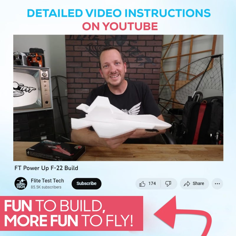 PowerUp POWERUP The 4.0 F-22 Raptor Foam Jet Kit. DIY Smartphone-Controlled Plane. Outdoor STEM Kit for Hobbyists  Pilots  & Tinkerers. DIY Project for Kids  Teens & Adults. Licensed by Lockheed Martin  - Image 3