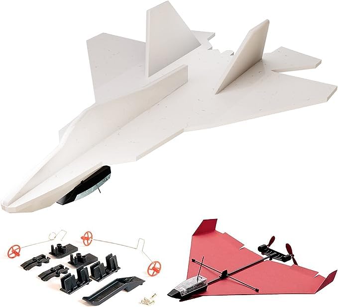 PowerUp POWERUP The 4.0 F-22 Raptor Foam Jet Kit. DIY Smartphone-Controlled Plane. Outdoor STEM Kit for Hobbyists  Pilots  & Tinkerers. DIY Project for Kids  Teens & Adults. Licensed by Lockheed Martin  - Image 1