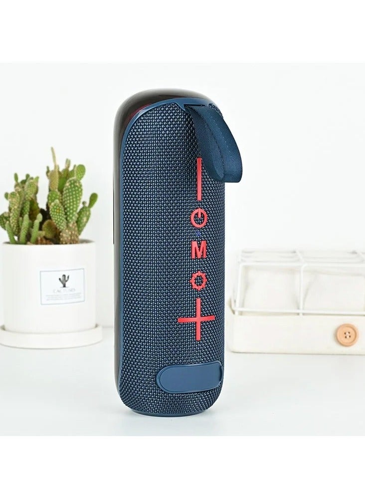 WISME WS-Y5 Wireless Portable Bluetooth Speaker With RGB Colorful Lighting Multiple Input Options and Button Control Blue - Image 2
