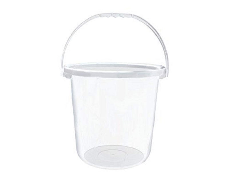 AIR O MATIC AIR O MATIC 5LTR Unbreakable Virgin Plastic Strong Transparent Bathroom Bucket White 