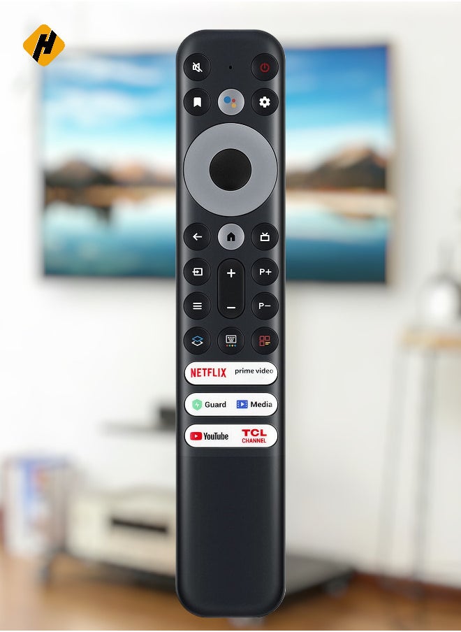 Generic Remote Control for TCL 8K QLED 4 Series 4k UHD LED Smart Android Televisions with Netflix YouTube Guard Media Prime Video TCL Channel 