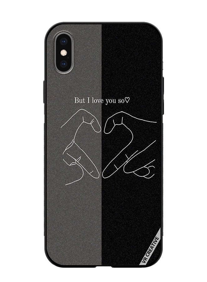 VR CREATIVE Protective Case Cover For Apple iPhone XS Max Couple Design Multicolour - Image 1