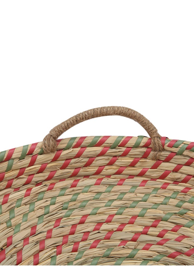 AL SANIDI - Woven wicker heritage dish, Beige, Size 35 Cm - Image 1