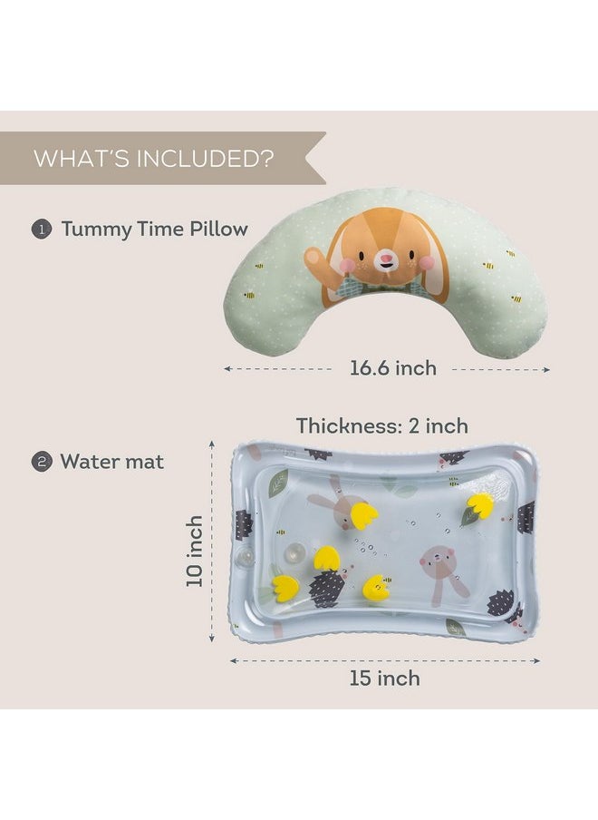 Taf Toys Taf Toys Tummy Time Training Set with Water Mat & Supportive Tummy Time Cushion for Baby Development, Baby Tummy Time Play Mat & Baby Lounge Cushion for Newborn, Infants and Toddlers Tummy Time Toys  - Image 4