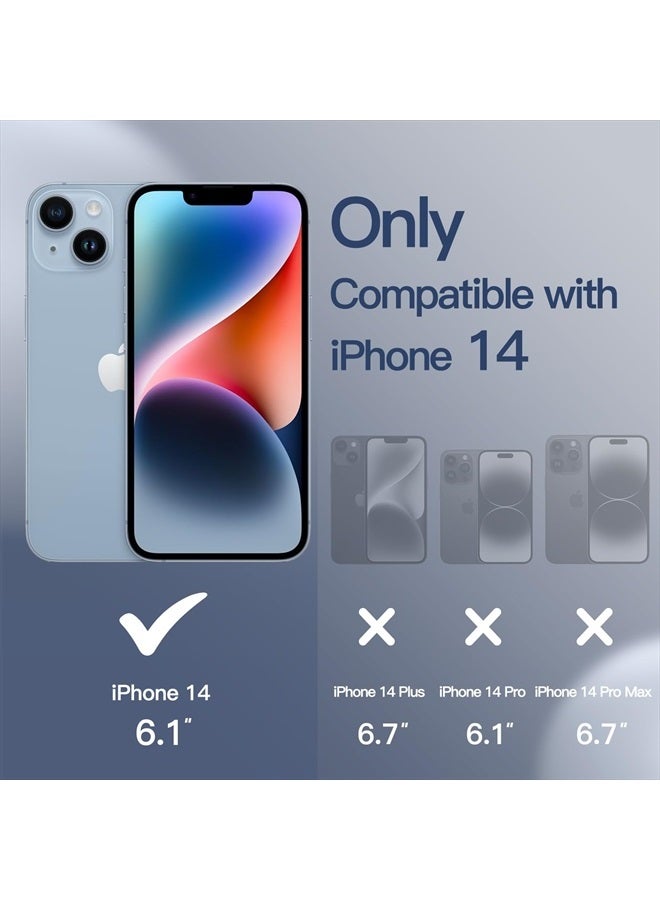 Jetech Silicone Case for iPhone 14 6.1-Inch, Silky-Soft Touch Full-Body Protective Phone Case, Shockproof Cover with Microfiber Lining (Cobalt Blue) - Image 2