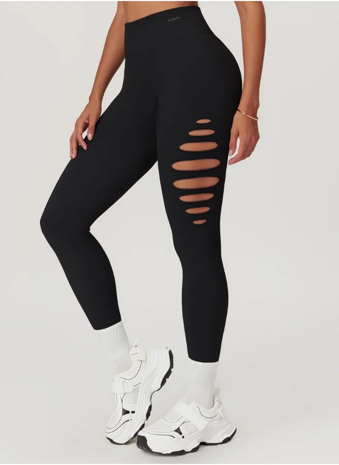 كون.يوغا Womens High Waist Contour Seamless Workout sport Leggings Yoga Pants Tummy Control Running Pants