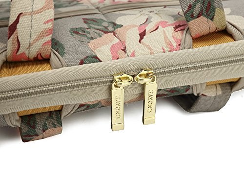 kayond White Rose Patten water resistant Laptop Shoulder Messenger Bag Case Sleeve for 14 Inch 14.1 Inch Laptop,Laptop Briefcase - Image 5