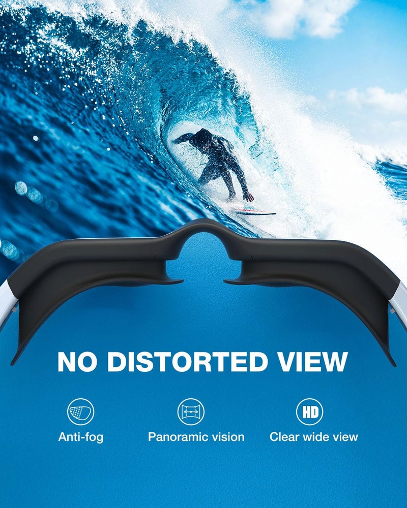 ZIONOR Swim Goggles, G1 Polarized Swimming Goggles UV Protection Anti-fog Adjustable Strap for Adult Men Women (Polarized Light Mirror Gold Lens) - Image 5