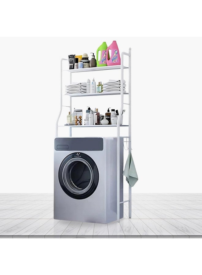 Home Box Zaya 3-Tier Free Standing Washing Machine Organizer Storage Rack for Bathroom 25 x 160 x 65 cm - Image 1