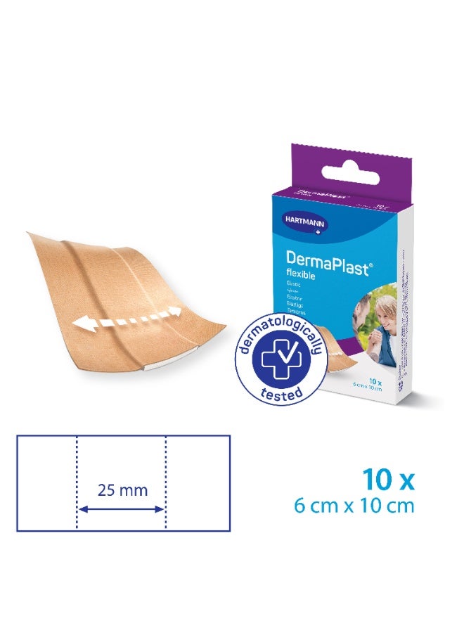 DERMAPLAST درمابلاست فلكسيبل  10 شريطًا لاصقًا/حزمة - Image 2