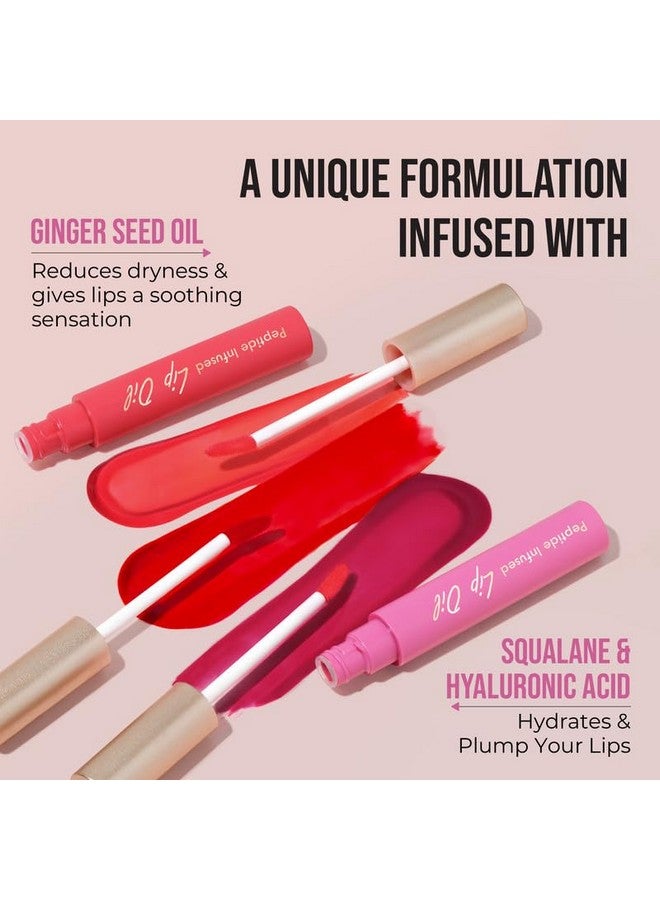 Insight Cosmetics Peptide Infused Lip Oil| With Ginger Seed Oil For Long-Lasting Nourishment And Hydration| Soft And Natural Pink Lips | Hydrated & Plump You Lips, 4.5Gm(Rose Lustre) - Image 4