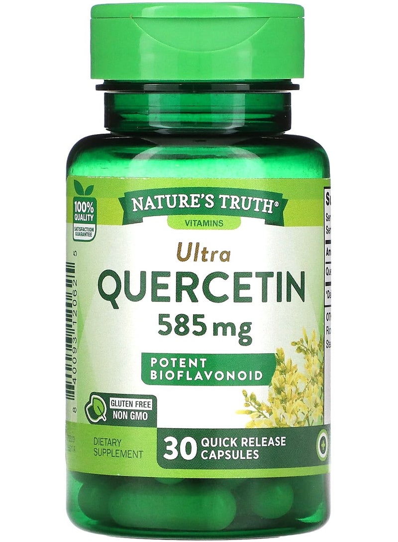 Ultra Quercetin, 585 mg, 30 Quick Release Capsules