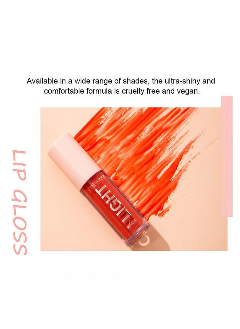 Handaiyan Lip Gloss Jelly Hydrating Moisturizing Long Lasting High Glossy Light Stain Super Shiny Balm Oil Tinted Treatment Lips Glow Glass Shine Makeup Color Bright Lifter Lip Care For Women Girls  - Image 3