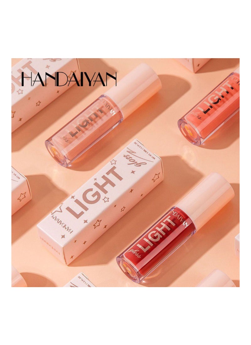 Handaiyan Lip Gloss Jelly Hydrating Moisturizing Long Lasting High Glossy Light Stain Super Shiny Balm Oil Tinted Treatment Lips Glow Glass Shine Makeup Color Bright Lifter Lip Care For Women Girls  - Image 5