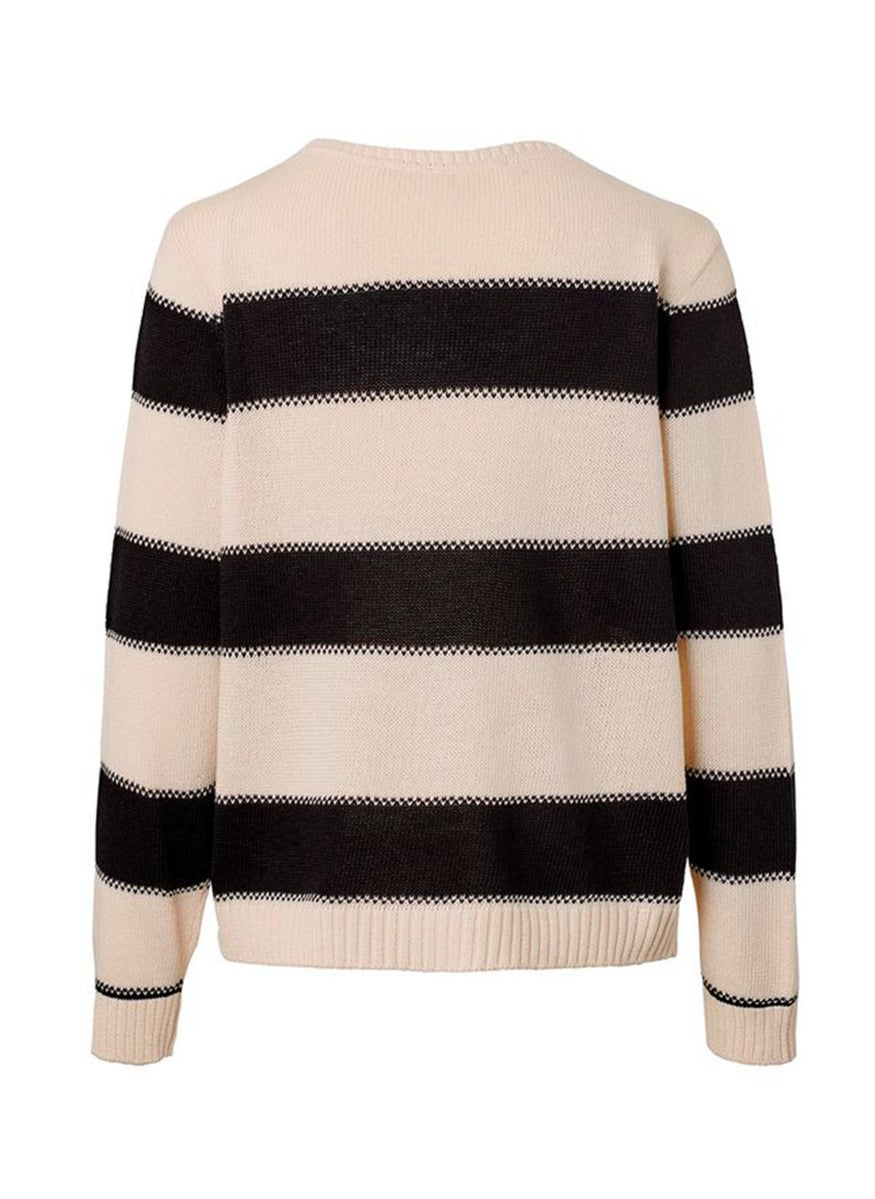 Tchibo - Women Boat Neck Long Sleeve Sweater, Cream - Image 1