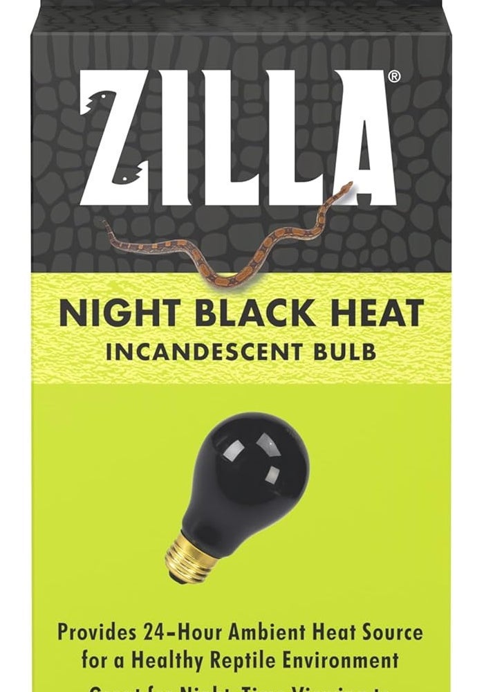 Zilla Night Black Heat Incandescent Bulb for Reptiles - 75 Watt - Image 1