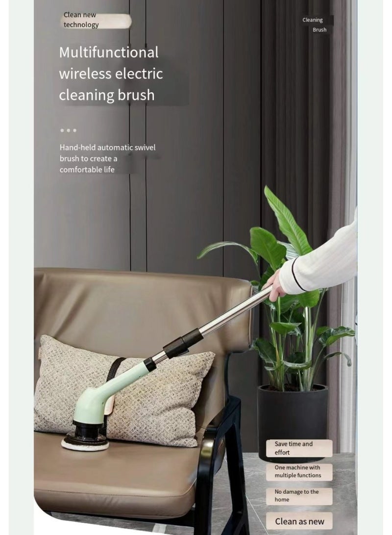 اللاسلكية الكهربائية الدوارة فرشاة تنظيف ، 3 رؤساء فرشاة قابلة للاستبدال - 50 دقيقة وقت العمل ، 3 أحجام قابل للتعديل ، 2 سرعة قابل للتعديل ، حمام ، دش ، حمام ، مطبخ - Image 1