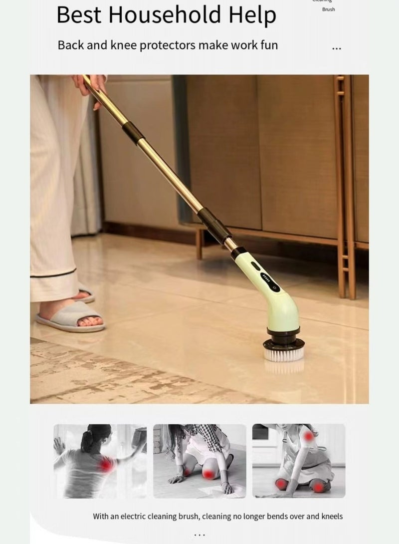 اللاسلكية الكهربائية الدوارة فرشاة تنظيف ، 3 رؤساء فرشاة قابلة للاستبدال - 50 دقيقة وقت العمل ، 3 أحجام قابل للتعديل ، 2 سرعة قابل للتعديل ، حمام ، دش ، حمام ، مطبخ - Image 5