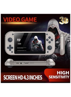 X7 Plus Handheld Video Game Console – 8GB Memory, Built-In 1000 Games, Double Rocker MP5 Game Controller – Portable Gaming Device for Kids & Adults