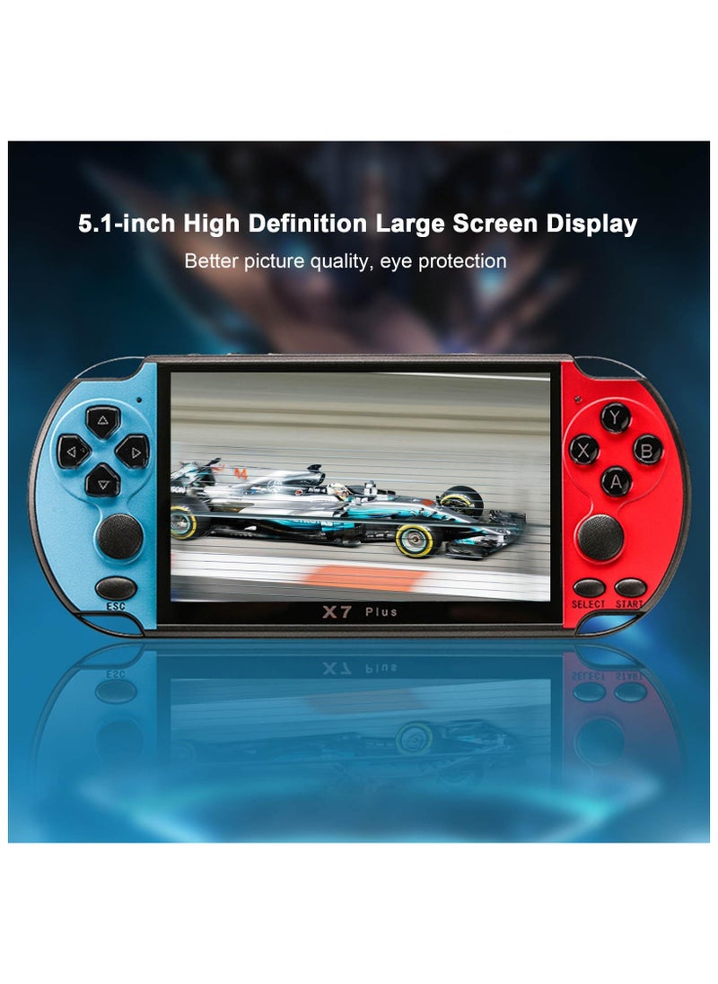Generic - X7 Plus Handheld Video Game Console – 8GB Memory, Built-In 1000 Games, Double Rocker MP5 Game Controller – Portable Gaming Device for Kids & Adults - Image 1