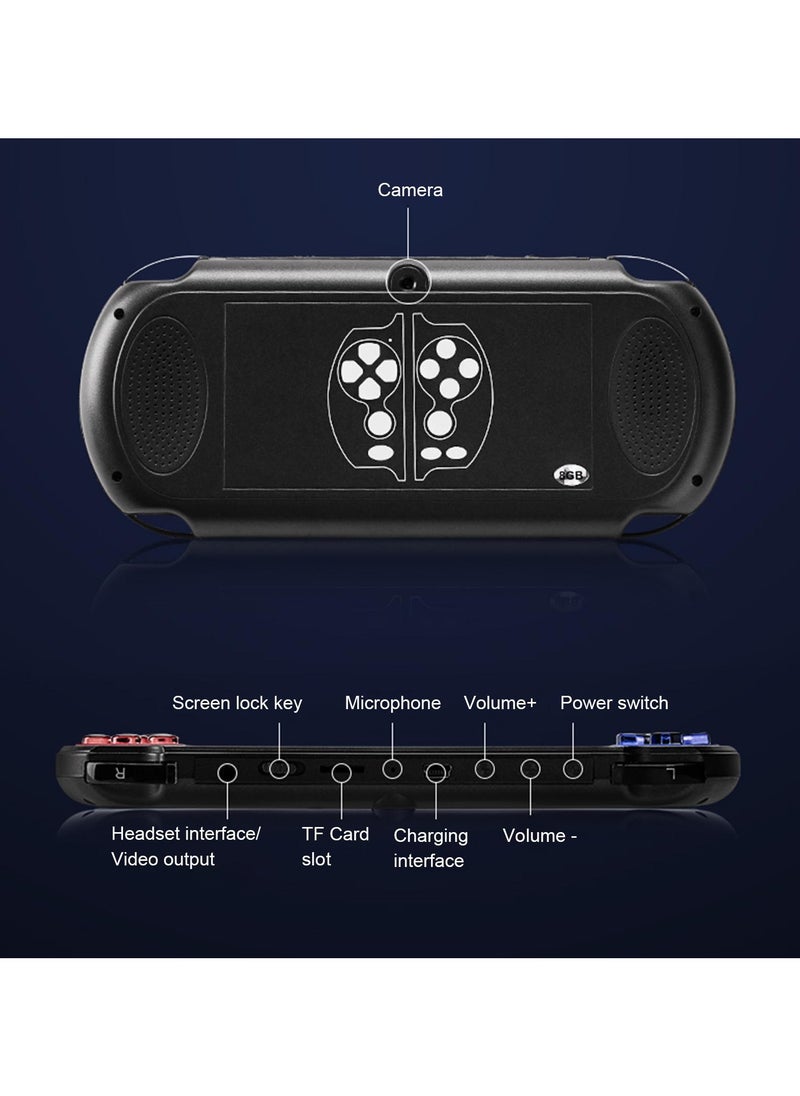 Generic - X7 Plus Handheld Video Game Console – 8GB Memory, Built-In 1000 Games, Double Rocker MP5 Game Controller – Portable Gaming Device for Kids & Adults - Image 1
