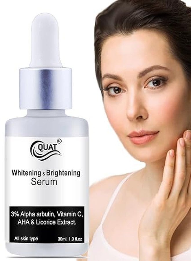 QUAT Skin Brightening Serum With 3% Alpha arbutin,Vitamin C,AHA & Licorice Extract (30 ml) (New) - Image 1