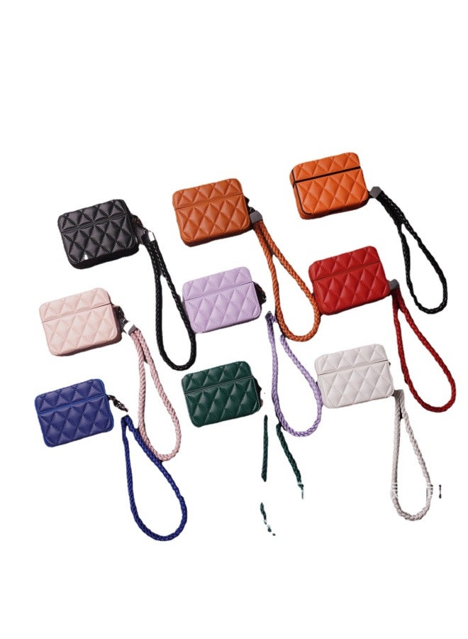 Neutral Outlet Elegant Rhombic Down Jacket Earphone Cover For Apple Airpods Earphone Protective Cover - Image 5