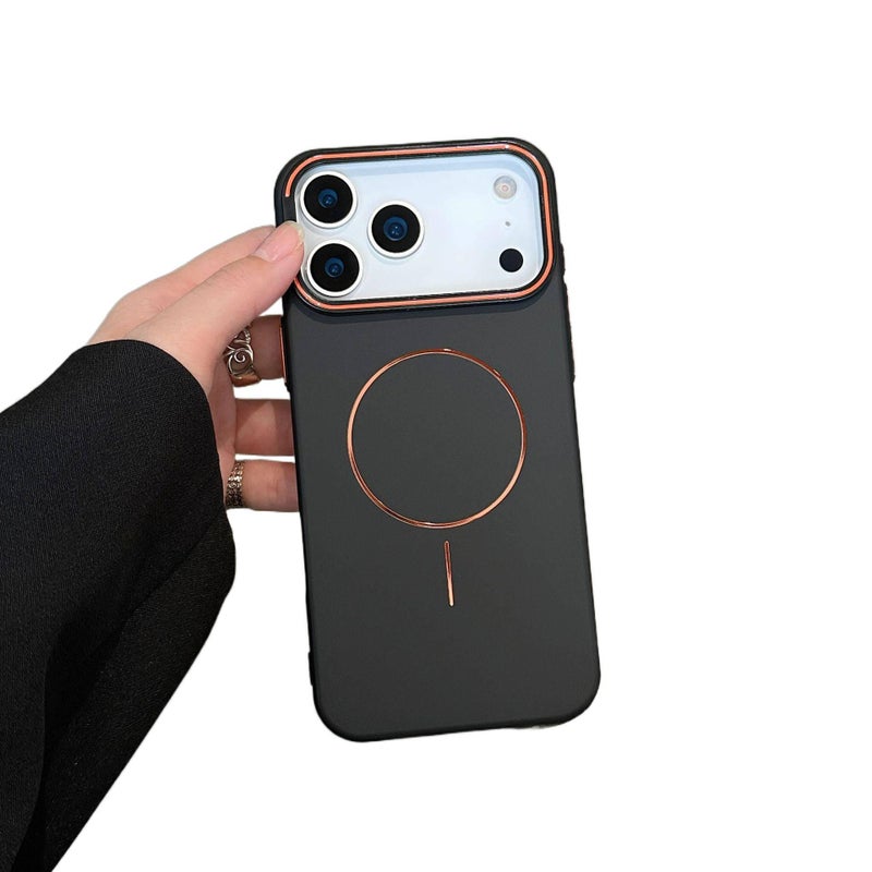 MagSafe Case | Shockproof Cover for iPhone 14 / 14 Plus / 14 Pro / 14 Pro Max | Drop Protection | Kickstand | Black - Image 1
