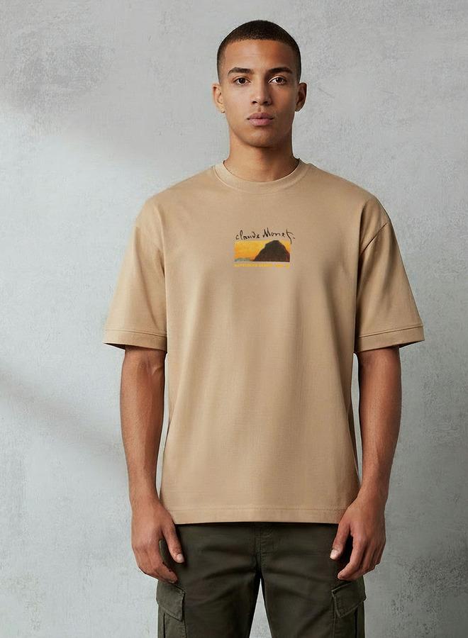 SP Characters Men Regular Fit Crew Neck Short Sleeves Graphic Print T-shirt - Image 1