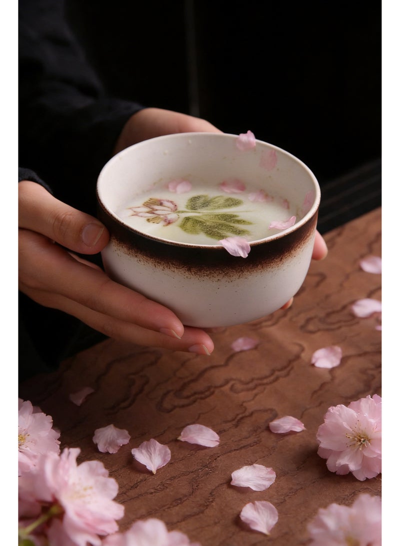 GuRiver 6 Piece Matcha Tea Set Matcha Whisk Kit Matcha Ceramic Bowl Matcha Whisk, White Whisk Holder Stainless Steel Tea Sifter Traditional Scoop Perfect Set to a Traditional of Matcha Tool - Image 4