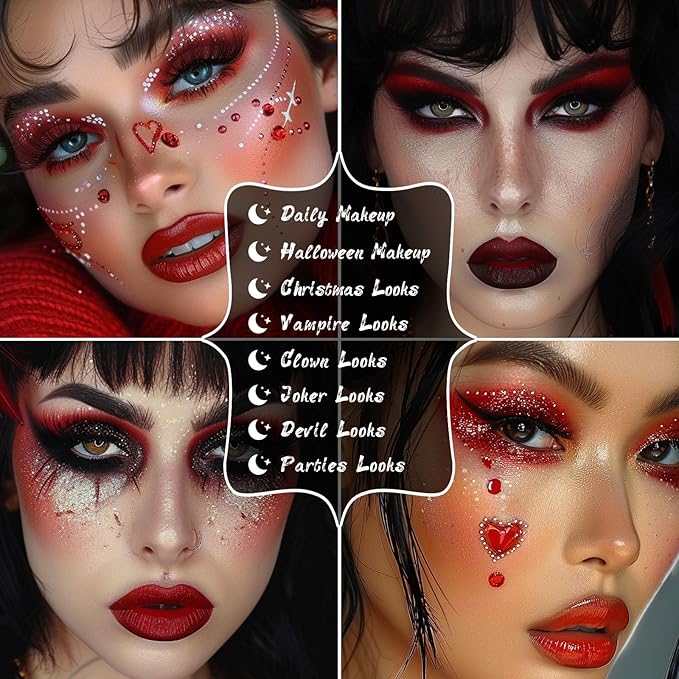 UCANBE Orange Eyeshadow Makeup Palette 15 Colors Vibrant Shimmer Matte Glitter Eye Shadow Pallet High Pigmented Warm Yellow Sunset Red Coral for Fall Cosplay Halloween Costume Parties Pumpkin Makeup - Image 5