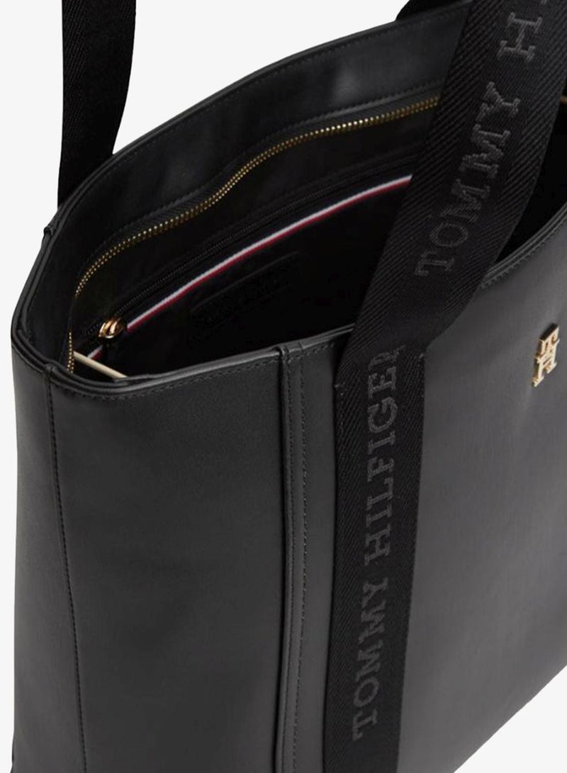 TOMMY HILFIGER Logo Webbing Handle Tote Bag - Image 4