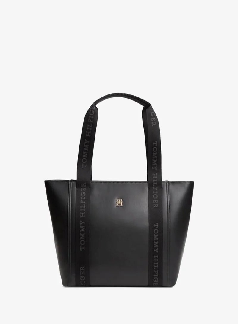 TOMMY HILFIGER Logo Webbing Handle Tote Bag
