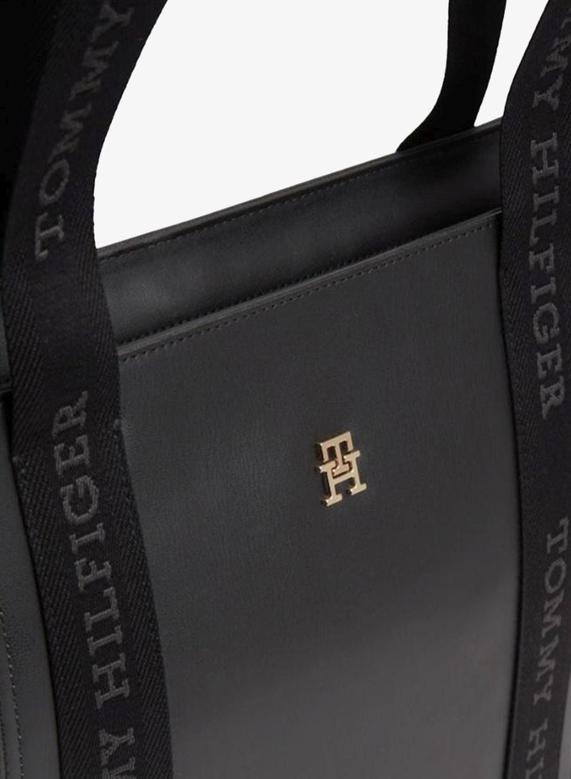 TOMMY HILFIGER Logo Webbing Handle Tote Bag - Image 5