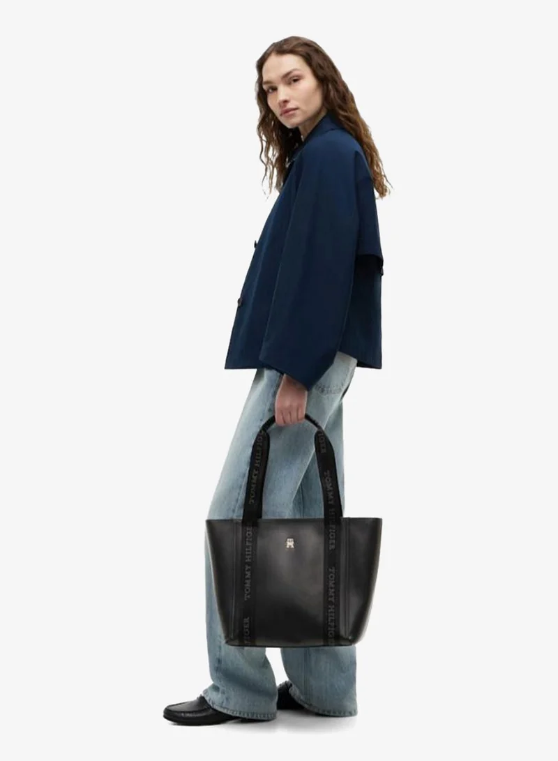 TOMMY HILFIGER Logo Webbing Handle Tote Bag