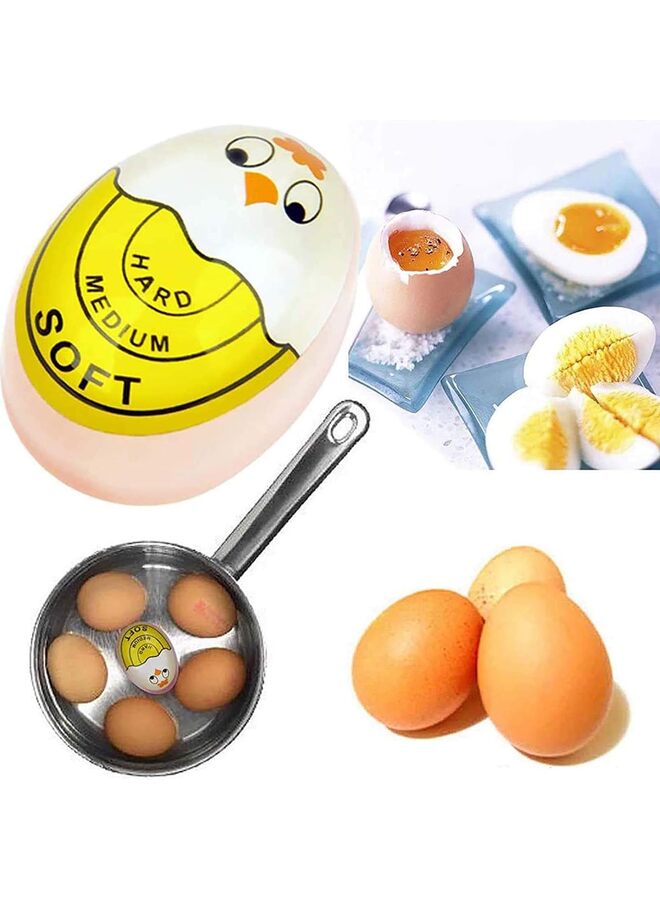 Egg Timer for Boiling Eggs, Color-Changing Egg Timer for Boiling Eggs to Soft, Medium, and Hard Consistency - Easy to Use Kitchen Gadget  - Image 4