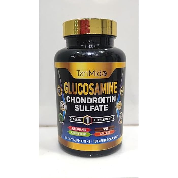 Tenmido Glucosamine Chondroitin MSM Supplement for Men and Women - 4in1 Formula - Joint & Bone Health Support - 150 Capsules - Image 2