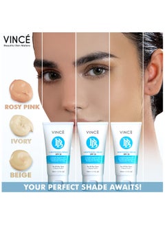 VINCE BB Cream – Rosy Pink (VBBC 03) – All-in-One BB & Fairness Cream – Hydrates, Primes & Conceals Imperfections for Brighter, Flawless Skin & Natural Coverage – With SPF 25, 50ml  - Image 3