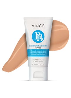 VINCE BB Cream – Rosy Pink (VBBC 03) – All-in-One BB & Fairness Cream – Hydrates, Primes & Conceals Imperfections for Brighter, Flawless Skin & Natural Coverage – With SPF 25, 50ml  - Image 1