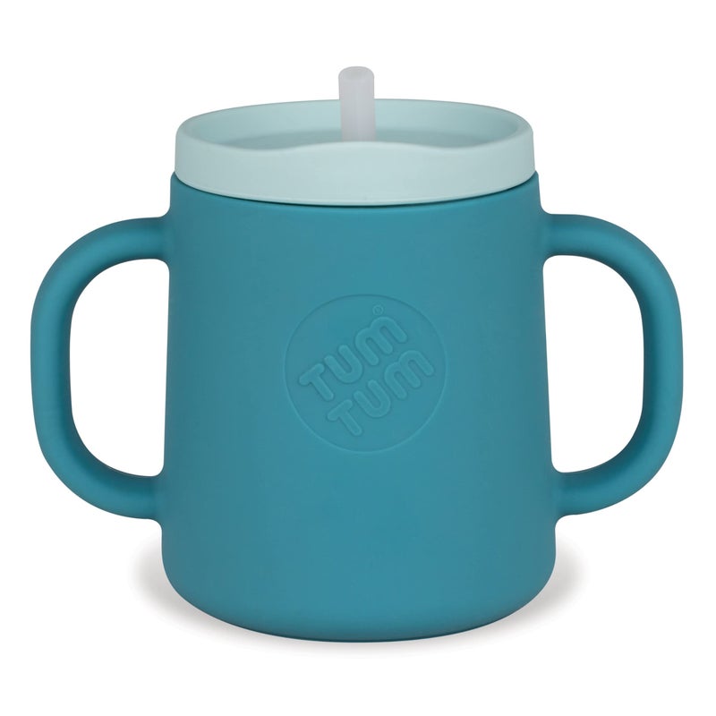 TUM TUM 3 way Baby Trainer Cup, Designed with Feeding Specialist, 180ml (Blue) - Image 1