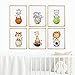 Baccone Baccone Baby Boy Wall Art Set of 6 Nursery Sports Prints Decor Nursery Animal Wall Art Boys Nursery Canvas Wall Art  - Image 2