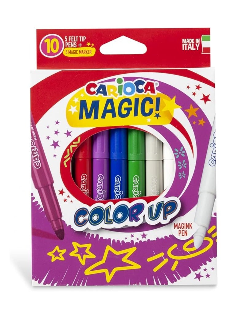 carioca أقلام تلوين سحرية 10 قطع - Image 1