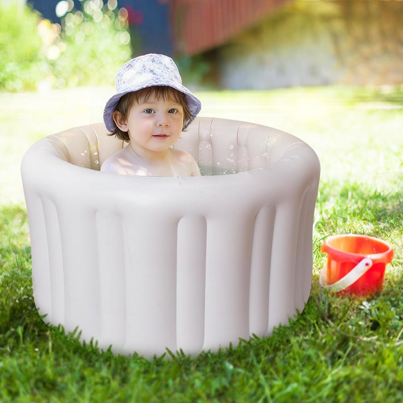 Hantaiwan Inflatable Baby Bath Seat for Sitting Up XL - Portable Toddler Bath Support with Temperature Sensing - Image 2